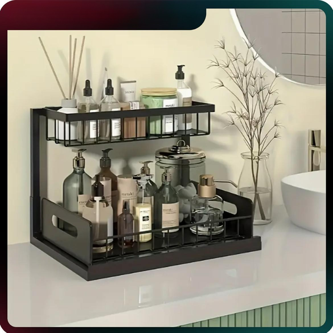 Home Bathroom Sink - Organizador de Armário Deslizante Reforçado para