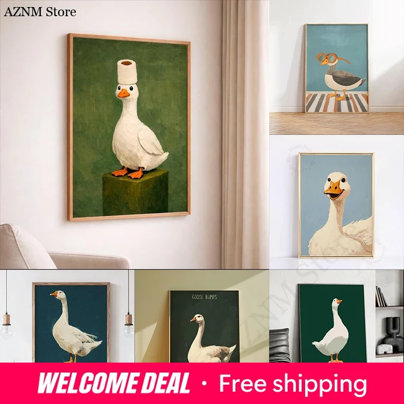 Home Bathroom Painting Ideas - Pôster de Pato e Ganso, Arte