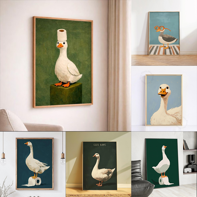 Home Bathroom Painting Ideas - Pôster de Pato e Ganso, Arte