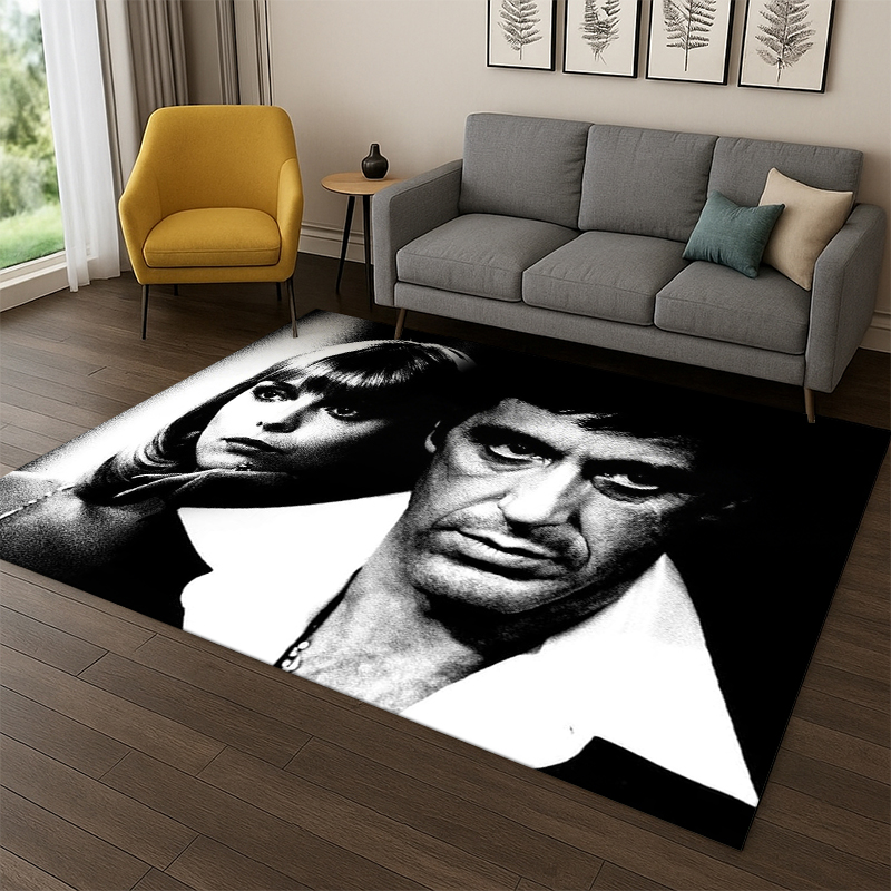 Home Bathroom Movie - Tapete 3D Clássico do Filme Scarface