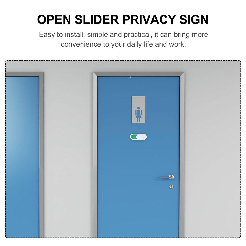 Sinal vago ocupado slider indi - Home Bathroom Occupied Sign avaliação e preço