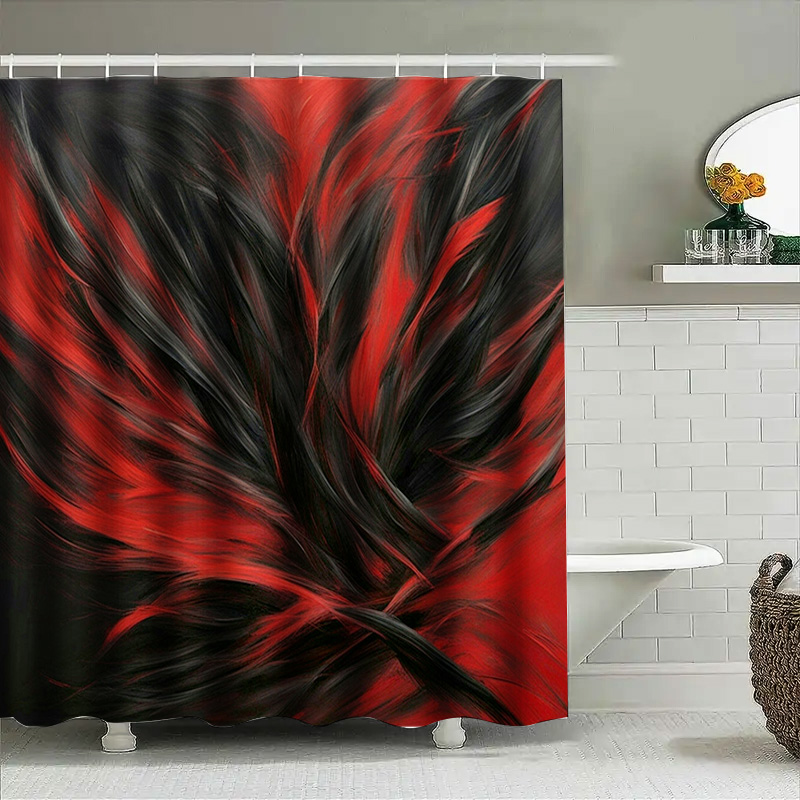 Cortina de chuveiro com estamp - Home Bathroom Decor Ideas avaliação e preço