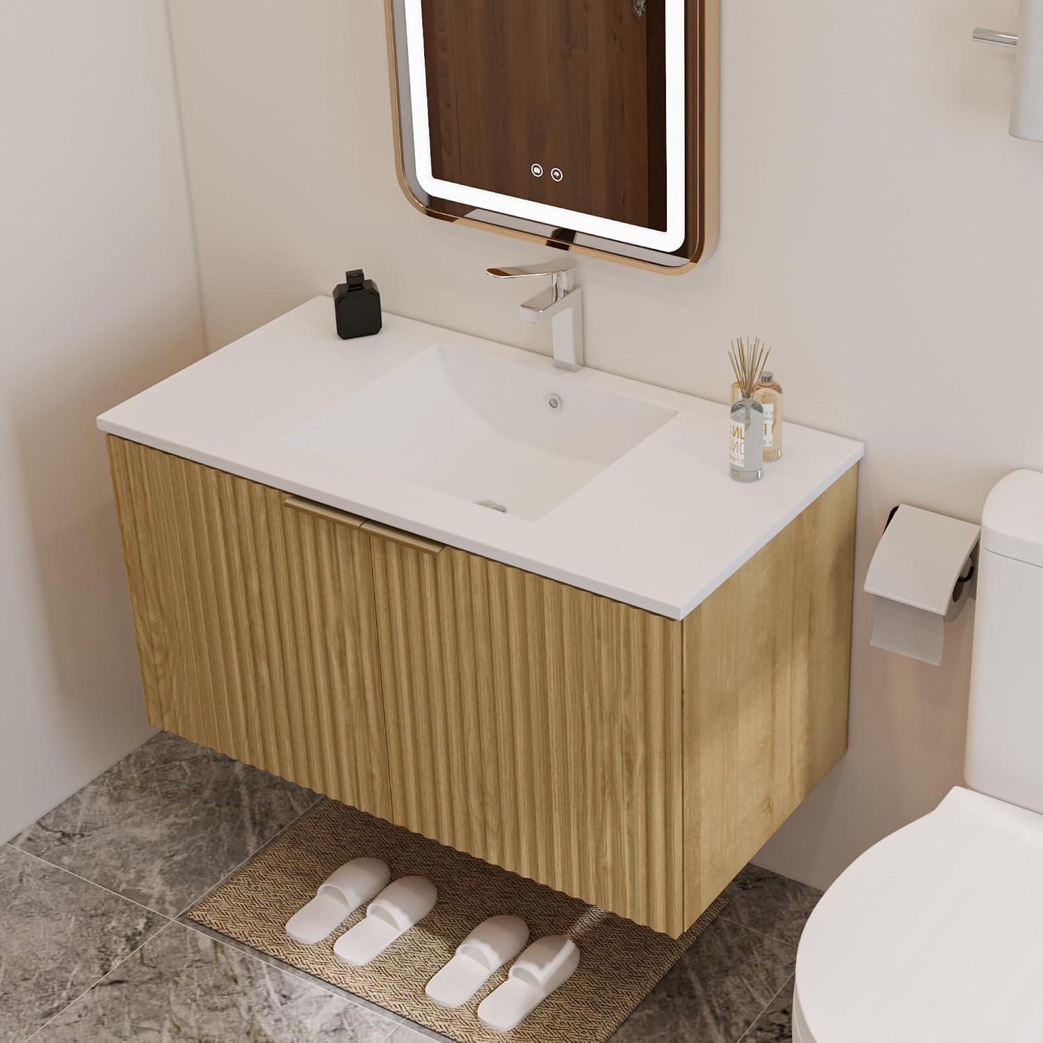 Armário de Banheiro Flutuante  - Home Bathroom Sink avaliação e preço