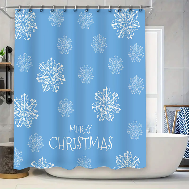 Cortina de chuveiro de natal f - Home Bathroom Decor Ideas avaliação e preço