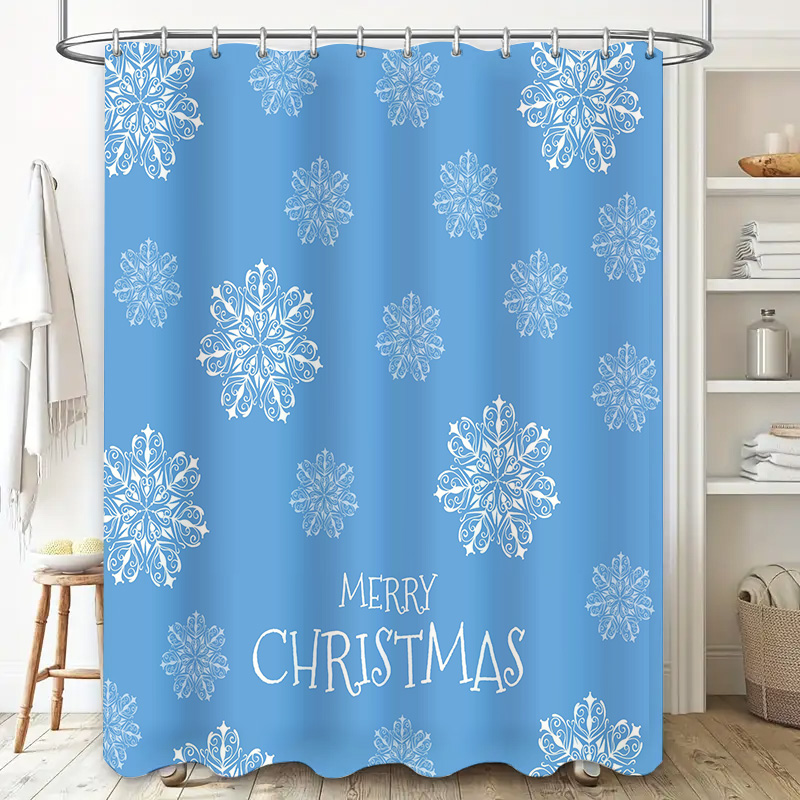 Cortina de chuveiro de natal f - Home Bathroom Decor Ideas avaliação e preço