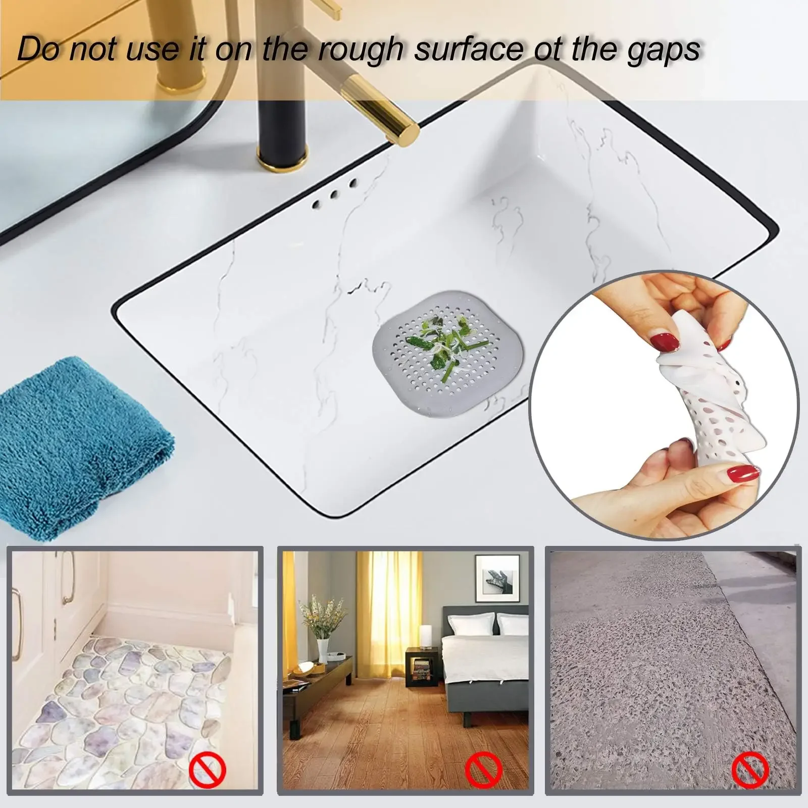 Protetor de Ralo de Silicone p - Home Bathroom Sink avaliação e preço