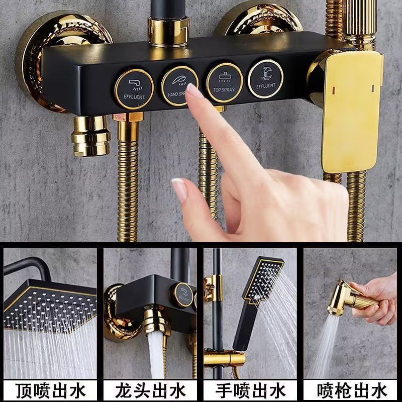 Conjunto completo de sistema d - Home Bathroom Faucets avaliação e preço