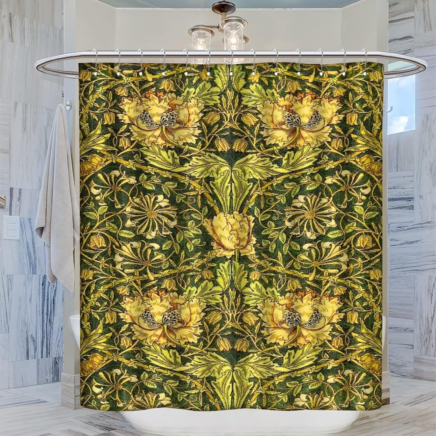 Cortina de Chuveiro Botânica I - Home Bathroom Decor Ideas avaliação e preço