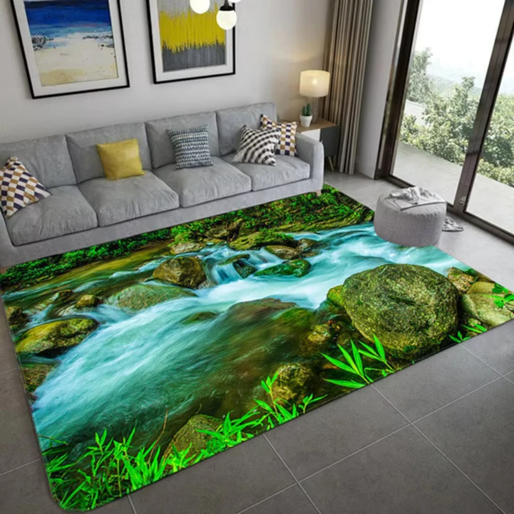 Natureza inspirado 3d cenário  - Home Bathroom Decor Ideas avaliação e preço