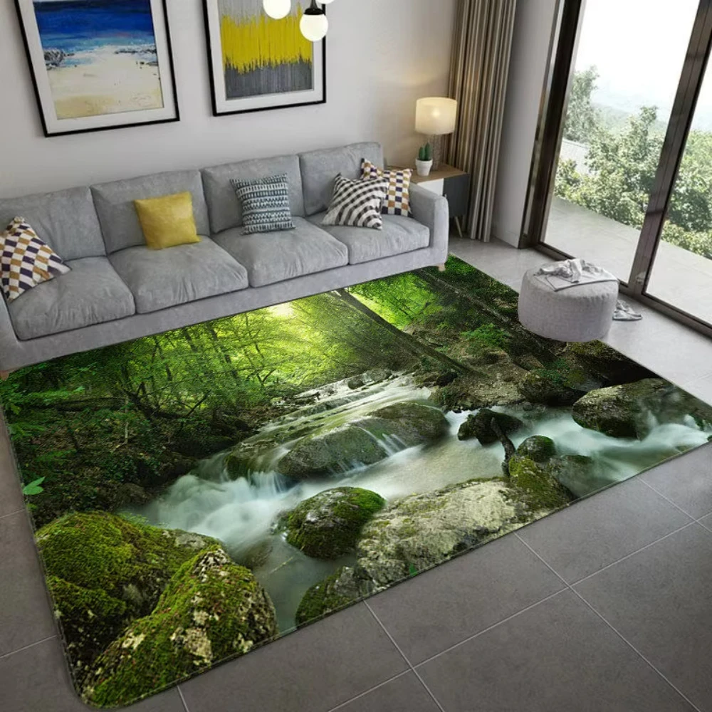 Natureza inspirado 3d cenário  - Home Bathroom Decor Ideas avaliação e preço