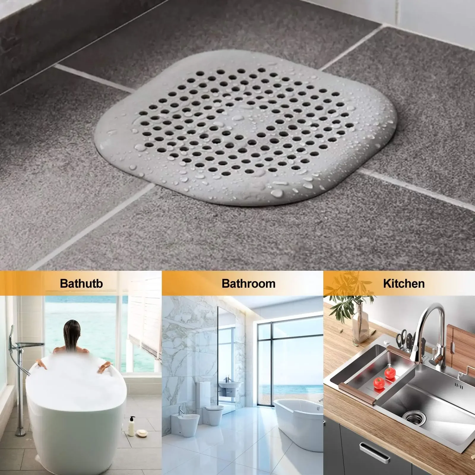 Protetor de Ralo de Silicone p - Home Bathroom Sink avaliação e preço