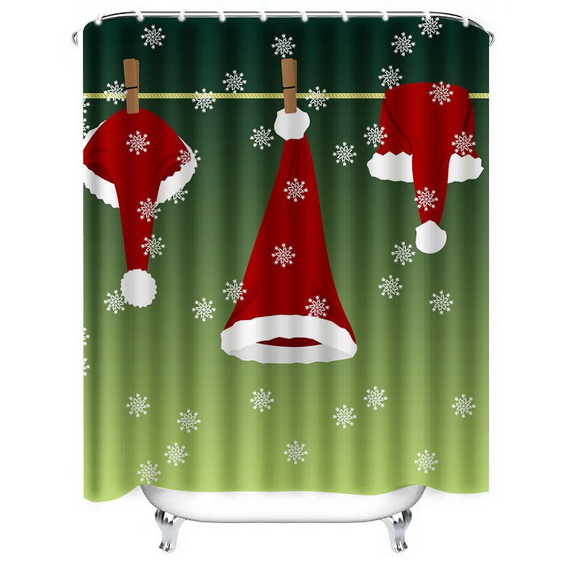 Tu festivo natal cortina de ch - Home Bathroom Decor Ideas avaliação e preço