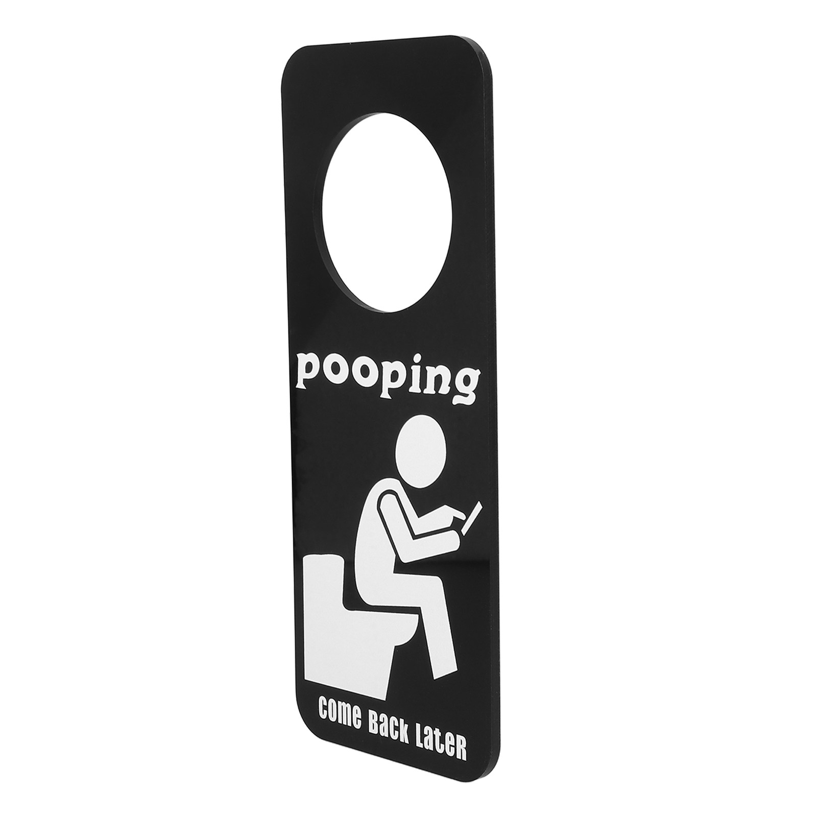 Placa Engraçada de Banheiro Oc - Home Bathroom Occupied Sign avaliação e preço
