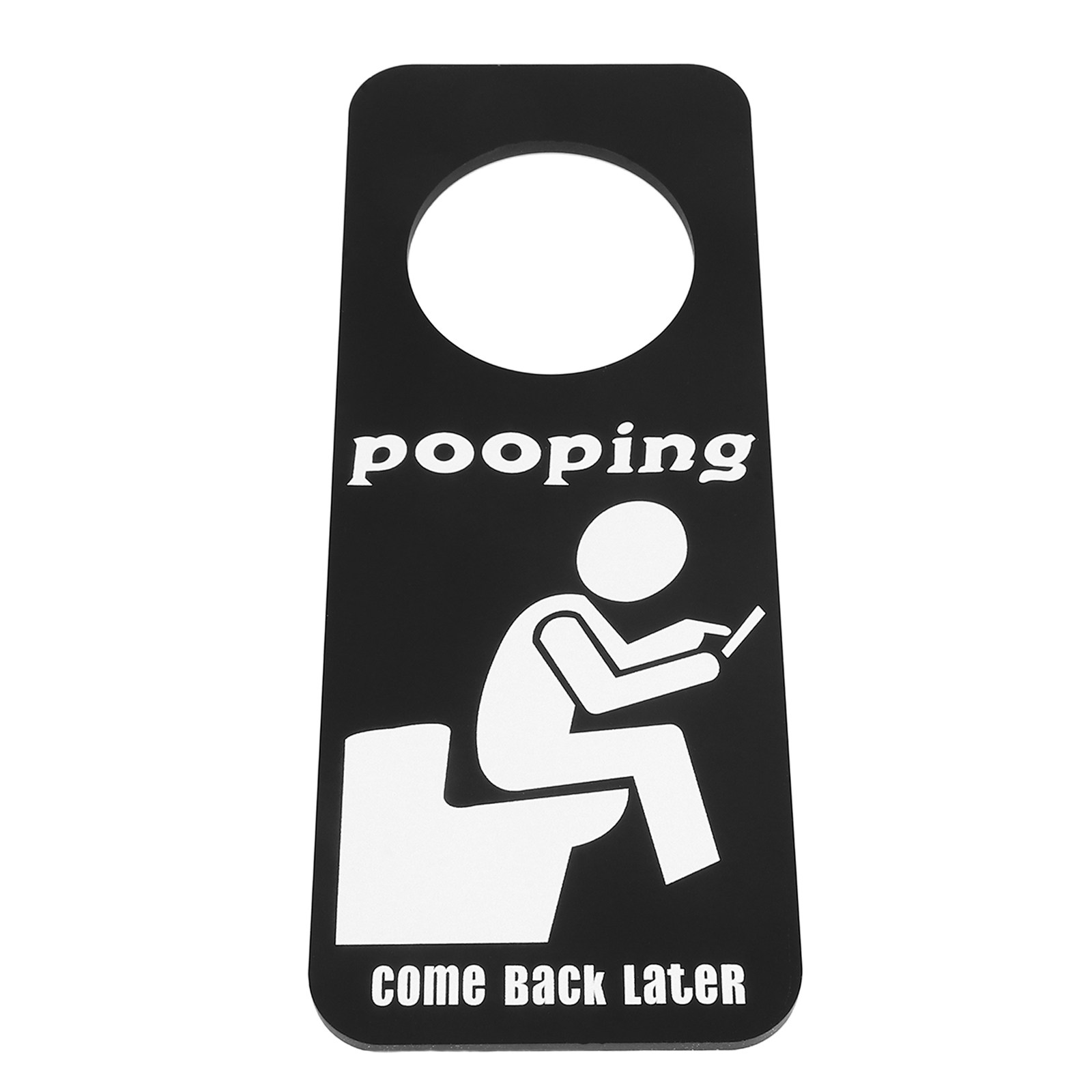 Placa Engraçada de Banheiro Oc - Home Bathroom Occupied Sign avaliação e preço