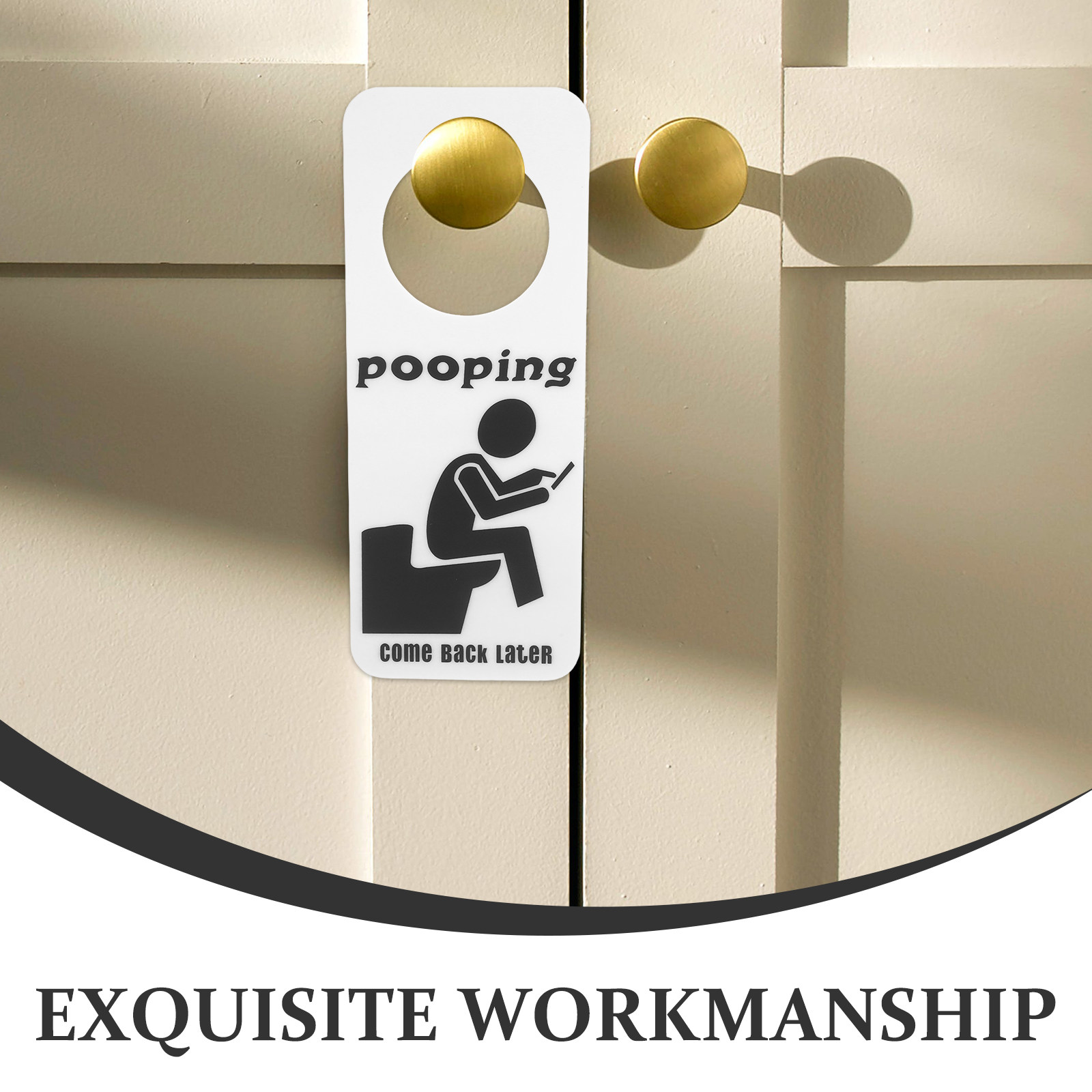 Placa Engraçada para Porta de  - Home Bathroom Occupied Sign avaliação e preço